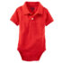 Pique polo bodysuit